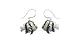 Clearly Charming Three Stripe Damselfish Silver and Enamel Earrings
