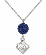 Tampa Bay Rays Ovation Crystal Necklace