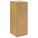 Trexus Filing Cabinet Lockable 4 Drawer Foolscap W476xD598xH1320mm Oak