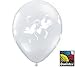 Set of 12 Wedding Hearts & Doves Latex Balloons 11"