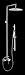 Top Elite Exposed Single lever Shower Mixer faucet with hand held shower in chrome #1217