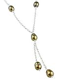 Brown Pearl Y Necklace