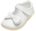 PLAYSHOES trendige Sandalen, Ballerinas mit Schleife, Lauflernschuhe, weiss