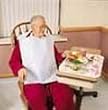 Banta Tidi Bib Geriatric Tissue Poly Wties White 15 3/4X21 1/4 Clothing Protector Disp - Case of 200