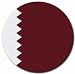 Qatar Flag Round Mouse Pad