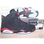 Air Jordan Vi 6 Six Retro Black Red Basketball Shoes