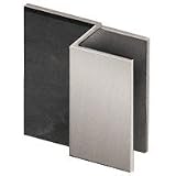 CRL Brushed Nickel Square Style Frameless Shower Door Stop