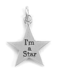Sterling Silver InchIm A Star Inch Star Charm
