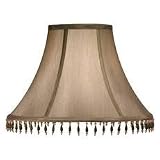 Medium Bell Shaped Lampshade with Beaded Trim