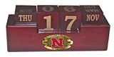 NCAA Nebraska Cornhuskers Wooden Desk Calendar