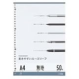 マルマン ルーズリーフ A4 30穴 書きやすいルーズリーフ 無地 50枚 L1106 5セットの画像