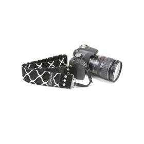 The Plaza Black 2 DSLR Couture Camera Strap
