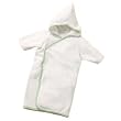 Baby Robes & Towels: Baby White Organic Hooded Kimono, 0 - 6 mos. Organic White Hooded Kimono