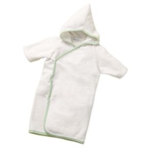 Baby Robes & Towels: Baby White Organic Hooded Kimono, 0 - 6 mos. Organic White Hooded Kimono
