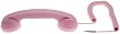Native Union Moshi Moshi Retro POP Handset for iPhone, iPad, iPod, and Android Phones - Soft Touch - Pink