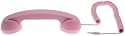 Moshi Moshi Retro Handset for All Mobile Phones + Computers - Soft Touch Pink