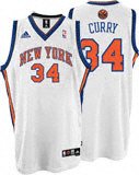 NBA N.Y. Knicks Eddy Curry # 34 Youth Adidas Jersey Large (Size 14-16) White