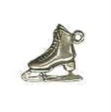 .925 Sterling Silver Ice Skate Charm - 3-D