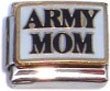 Clearly Charming Army Mom Italian Charm Bracelet Link