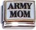 Clearly Charming Army Mom Italian Charm Bracelet Link