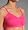 Coobie Strappy V-Neck Lace Trim Bra (9042) one size/Hot Pink
