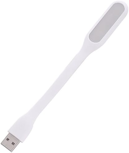 PowerBoost USB LED Book Light Reading Light Multipurpose Lamp Bendable Silicone Mini Task Light (White)