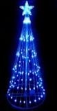 6' Blue LED Light Show Cone Christmas Tree Lighted Yard Art Decoration