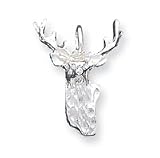 Sterling Silver Deer Head Charm