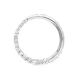 14k White Gold Diamond Circle Journey Pendant (1.00ctw)