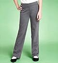 Girls' Bootleg Knitted Trousers with Jet Pocket