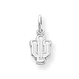 Sterling Silver Collegiate Indiana University Charm - JewelryWeb