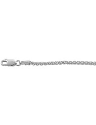 Sterling Silver Italian Wheat Chain Necklaces & Bracelets 2.3mm Nickel Free, sizes 7 - 30 inch