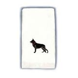 Finger Towel with German Shepherd Black