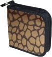 CD/DVD Wallet - Gold Giraffe Print Case Holds 24 CDs/DVDs