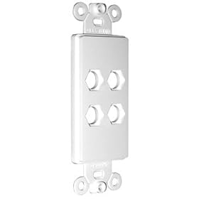 New Niles MB-4D Blank Decora Faceplate Insert - Almond by