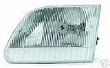 Left Driver Side Headlight Headlamp 97-03 Ford F150 F250 Pickup Truck 97 98 99 00 01 02 03 1997 1998 1999 2000 2001 2002 2003 Head Light Lamp Lights Lamps Pickups Trucks