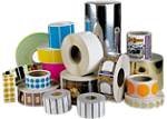 Thermal transfer labels (2.4 in. x 3.0 in. - gap-cut, perforated, bar index - 627 labels-roll, 12 rolls-case) for barcode blazer printers