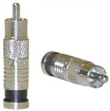 RCA connector Weatherproof RG59 Black