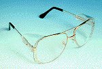 Bouton 2214-000 Metal Aviator Safety Glasses-clear Lens W/sideshields