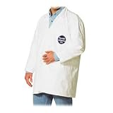 Wholesale CASE of 2 - R3 Safety Tyvek Lab Coat-Lab Coat, Snap Front/Open Wrist, X-Large, White