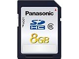Produkt-Bild: Panasonic RP-SDQ08GE1K SDHC Speicherkarte 8GB Geschwindigkeitsklasse 6 (20 MB/sek Transferrate, unterst&uuml;tzt 3D Aufnahmen)
