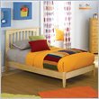 IMAGE OF Twin Atlantic Furniture Brooklyn Platform Bed with Open Footrail in Natural Maple