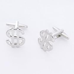 Dashing $$$$ (Dollar Sign) Cufflinks