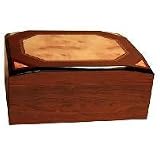 Humidors-Table Top- Deep Rosewood With Birdseye Burl Inlay