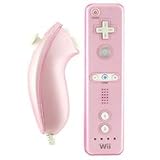 3501 - Nintendo Will Remote Control Nunchuk Crystal Clear Case, Pink