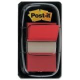 3M Post-it Index Flags, repositional 25mm index tab tape dispenser, red, EACH