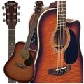 Carlo Robelli W4103FCS Acoustic Electric Guitar (Flame Coffee Burst)