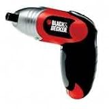 BLACK & DECKER 2.4V CORDLESS RECHARGEABLE COMPACT SCREWDRIVER
