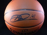 Nowitzki, Dirk Autographed/Hand Signed Indoor/Outdoor Basketball