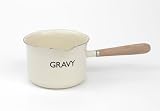 Champagne Cream Retro Enamel Gravy Server  from International Cookware Designs